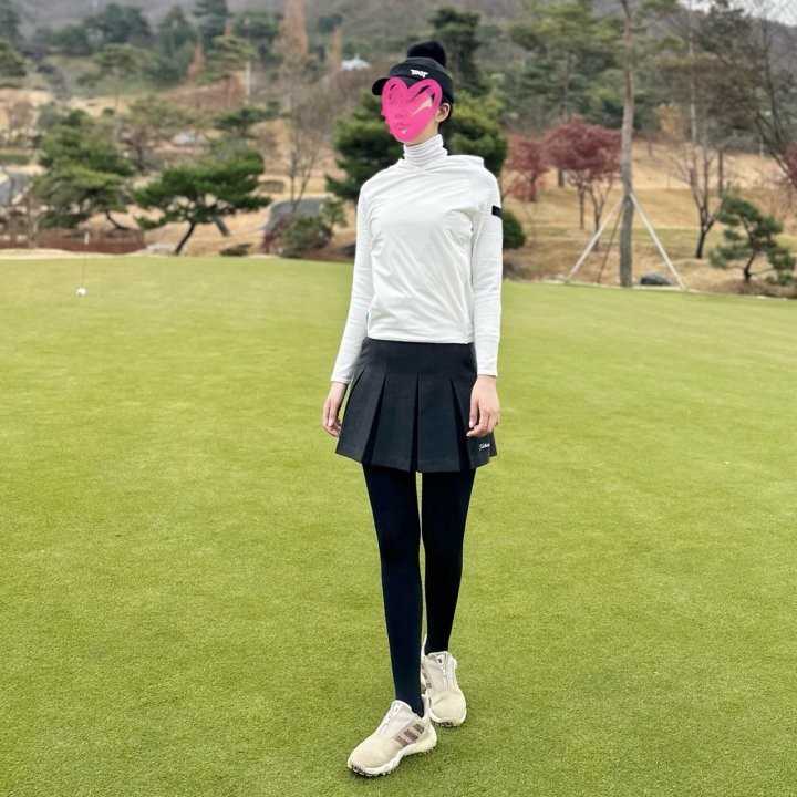 타이틀리스트 우먼 와이드 플리츠 스커트