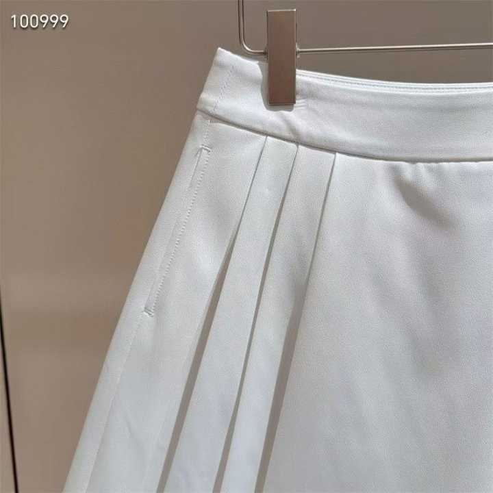 말본 부분플리츠 레터링 스커트(3color)