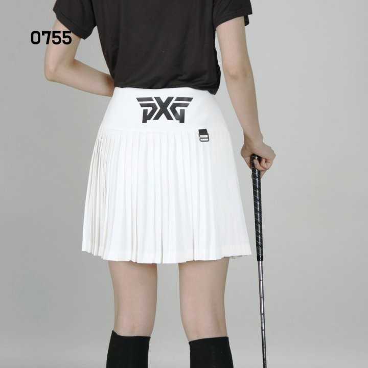 PXG 여자 0755 밑단 잔플리츠 스커트 치마(3color)
