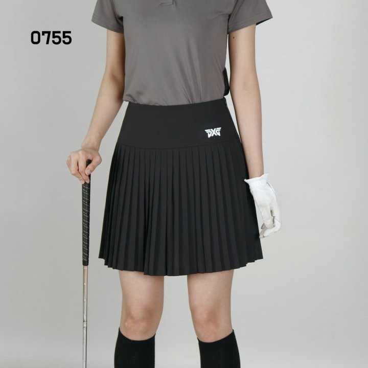 PXG 여자 0755 밑단 잔플리츠 스커트 치마(3color)