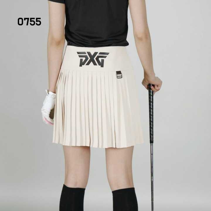 PXG 여자 0755 밑단 잔플리츠 스커트 치마(3color)