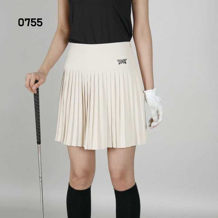 PXG 여자 0755 밑단 잔플리츠 스커트 치마(3color)
