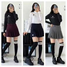 어메이징크리 모직 에어서킷 플리츠 스커트(3color)