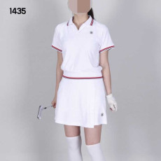 지포어 여자 1435 테리 카라 스커트 세트(2color)