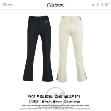 말본 여성 여름용 히든밴드 스판골프 팬츠(3color)