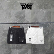 PXG 스컬 포인트 퀼팅 패딩 포켓 치마(2color)