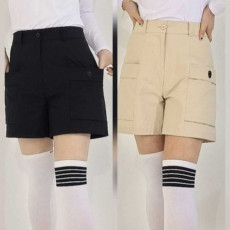 어메이징크리 여성 포켓 밴드 반바지