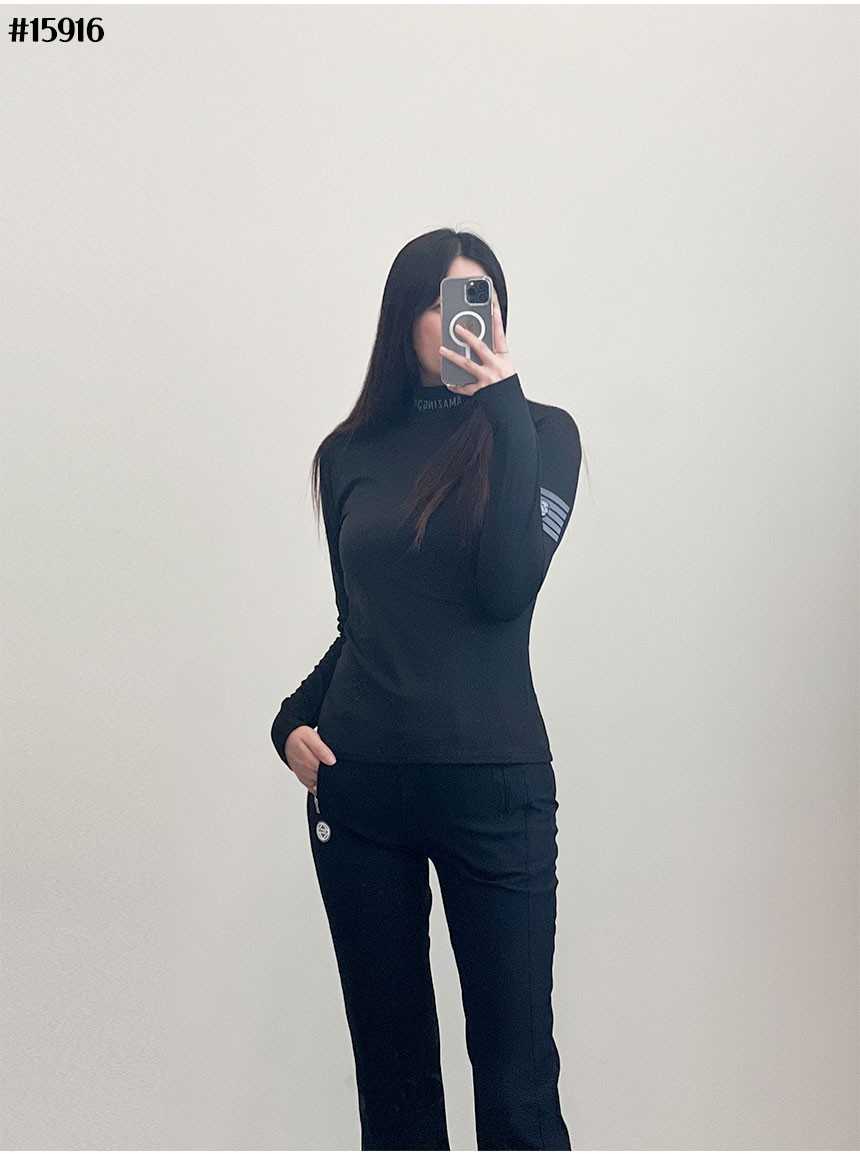 어메이징크리 여성 약기모 아코디오 하이브 모크넥 슬리브리스(2color)