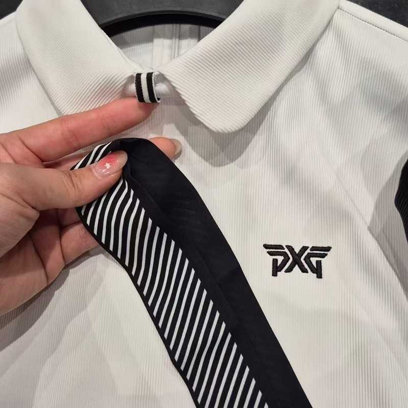 PXG 여성 스카프 칼라 롱슬리브 티셔츠(2color)