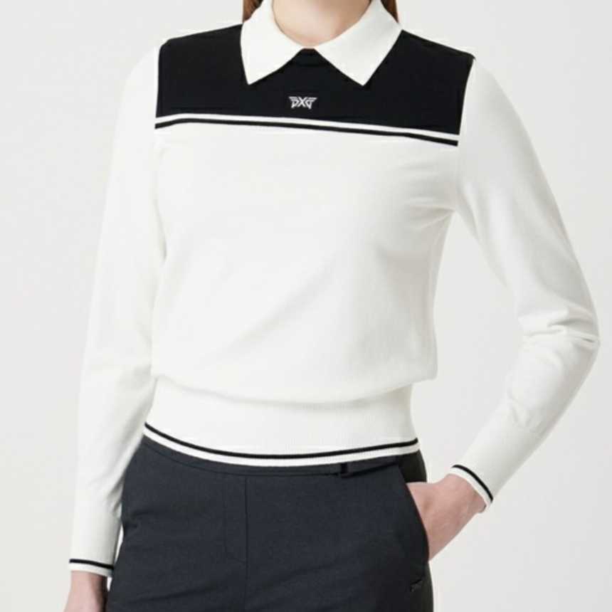 PXG 여성 컬러 블록 스웨터(2color)
