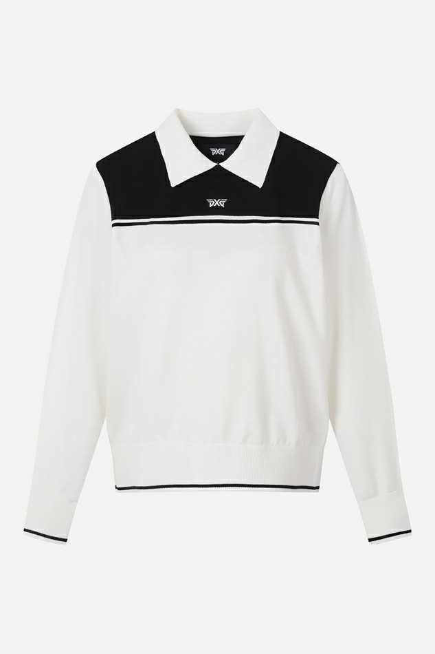 PXG 여성 컬러 블록 스웨터(2color)
