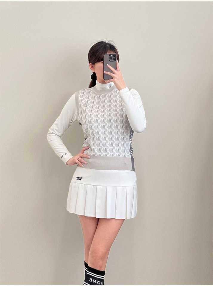 G/FORE 지포어 패턴 니트 조끼