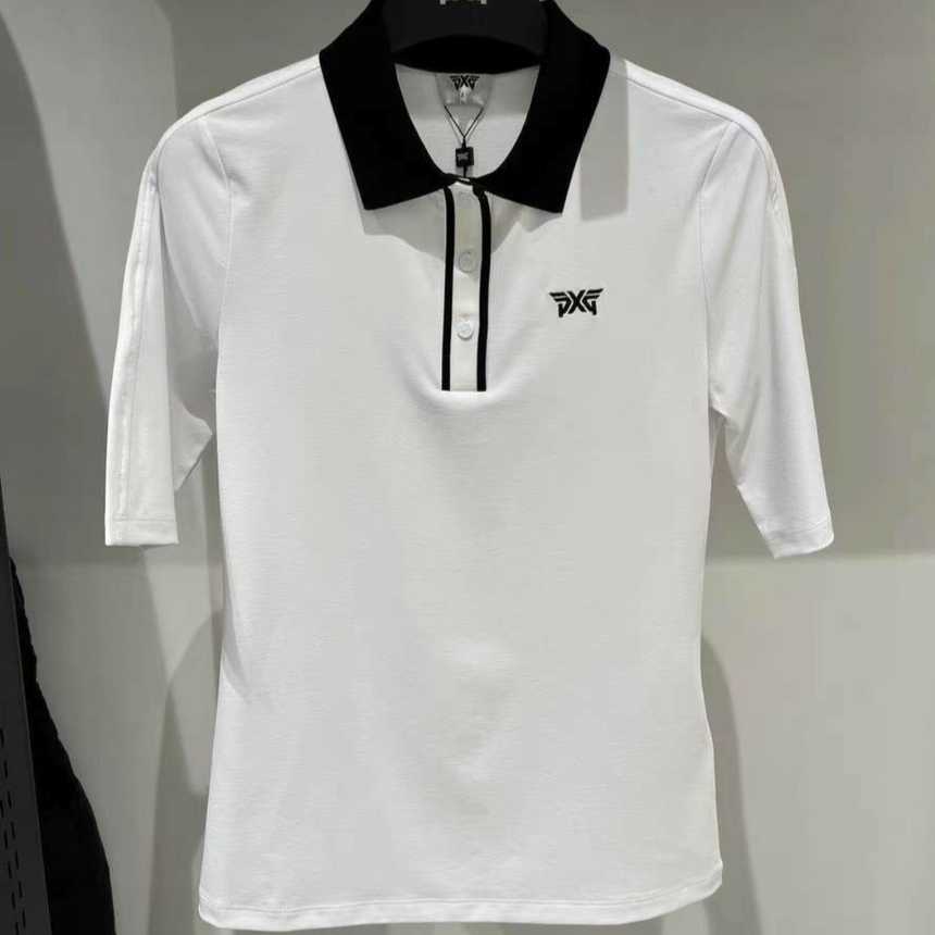 PXG 여성 여름 하프 슬리브 카라 티셔츠(2color)