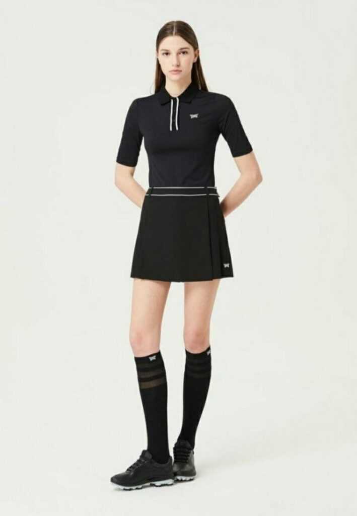 PXG 여성 여름 하프 슬리브 카라 티셔츠(2color)