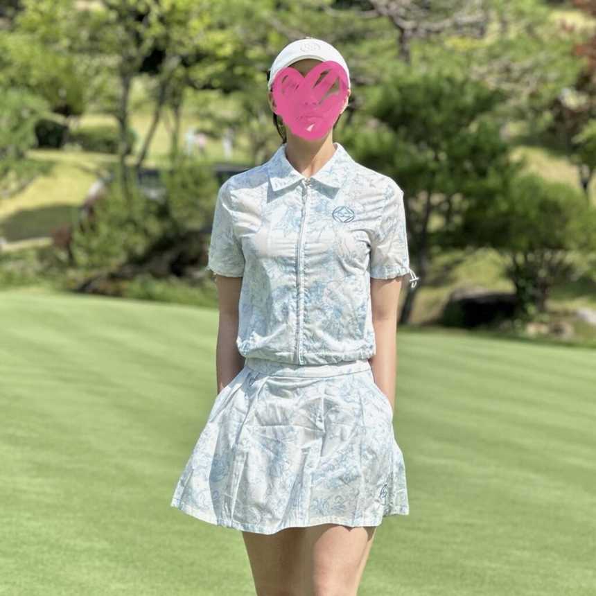사우스케이프 여성 네이처 카라 숏슬리브&스커트(2color)