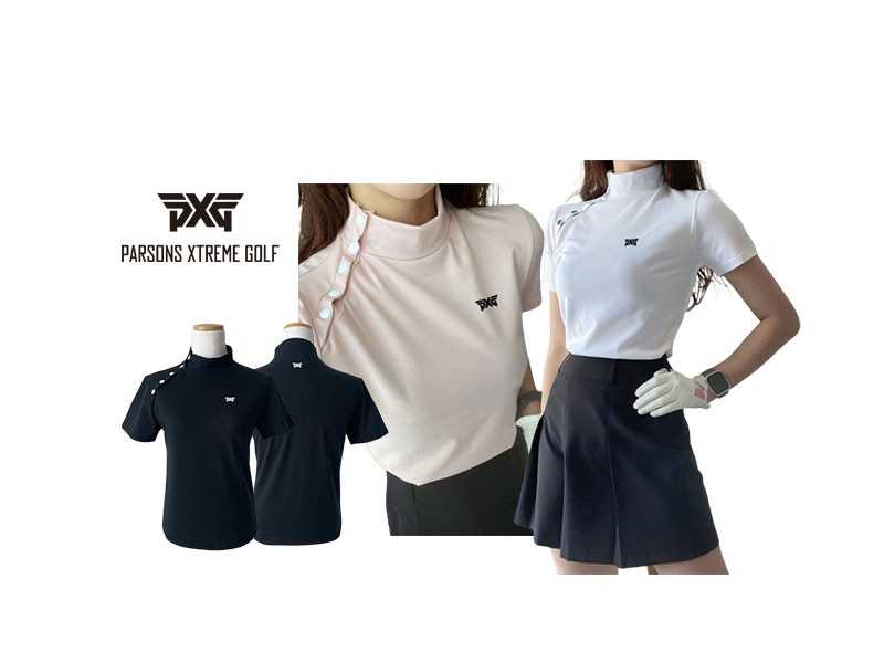 PXG 스냅 반팔 셔츠(3color)
