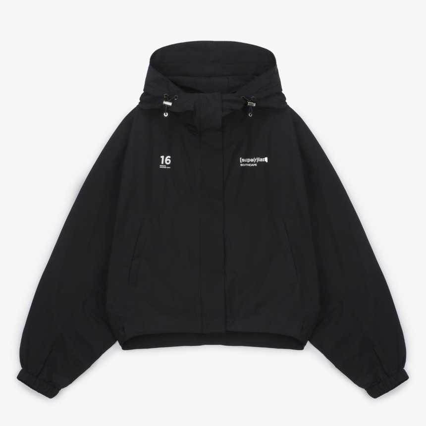 사우스케이프 여성 오버핏 크롭 바람막이(2color)