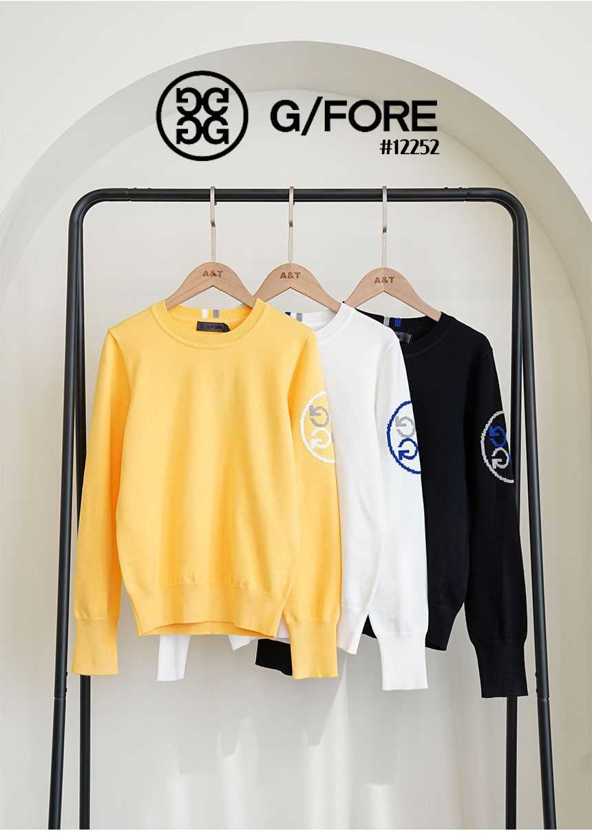 지포어 여성 테크 라운드 팔로고 니트 스웨터(3color)