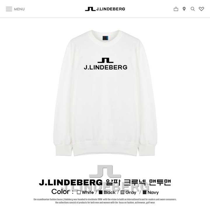 제이린드버그 알파 크루넥 기모맨투맨(4color/남녀공용)