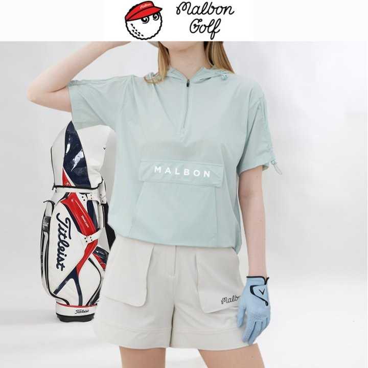 말본 여성 MAL 스트링 후드아노락(3color)