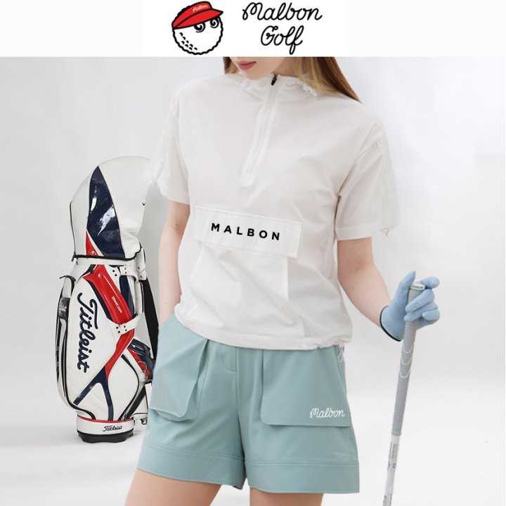 말본 여성 MAL 스트링 후드아노락(3color)