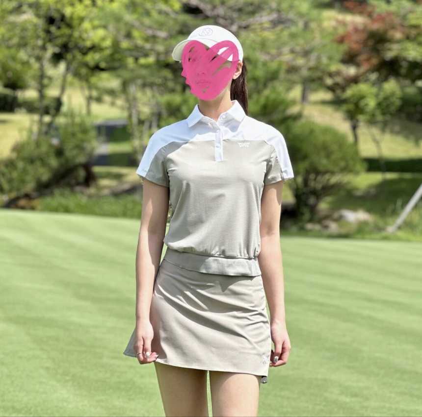 PXG 우먼 썸머 배트윙 숏 슬리브 티셔츠