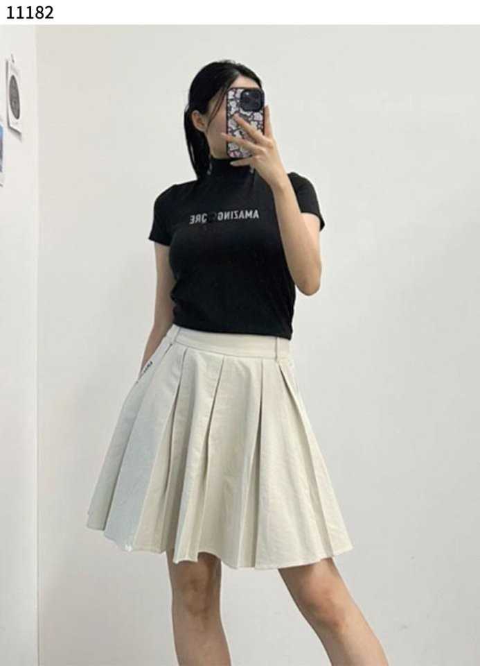 어메이징크리 하이넥 여성 셔츠(2color)
