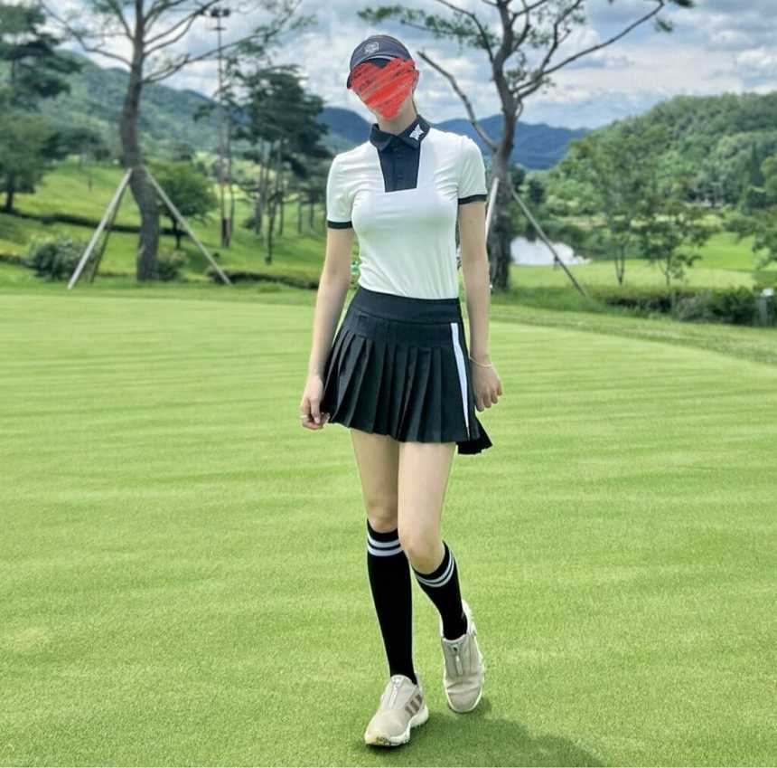 PXG 우먼 에브리데이 퍼포먼스 투톤 티셔츠