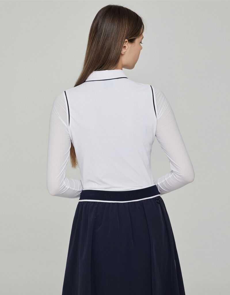 보스골프 여성 아이스 슬리브 롱 폴로 티셔츠(2color)