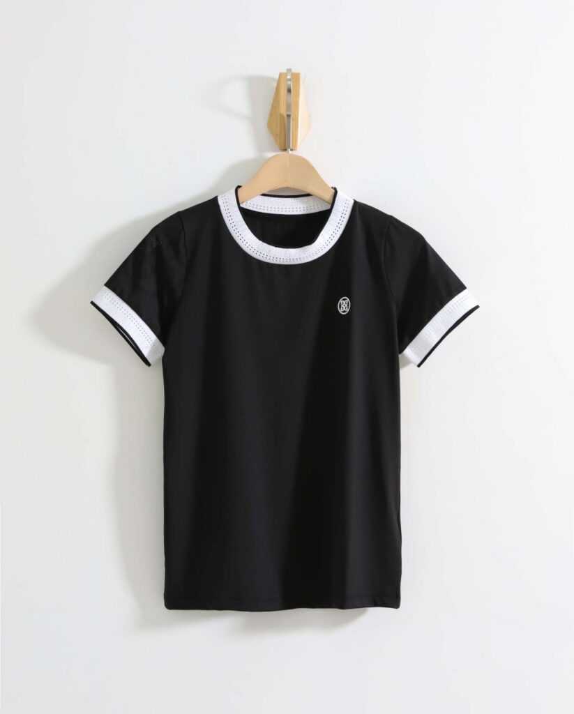 지포어 수입 우먼 G HIGH 펀칭 크루넥 티셔츠(2color)