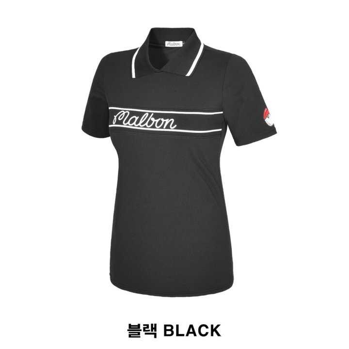 말본 골지 반팔 카라티(2color)
