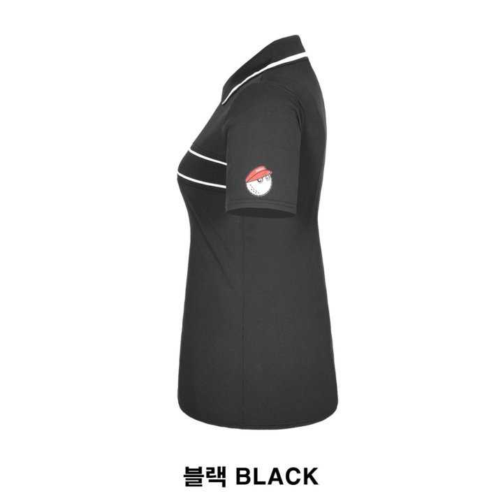 말본 골지 반팔 카라티(2color)