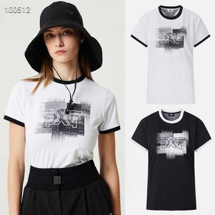 PXG 여성 그래픽 라운드 반팔 티셔츠(2color)