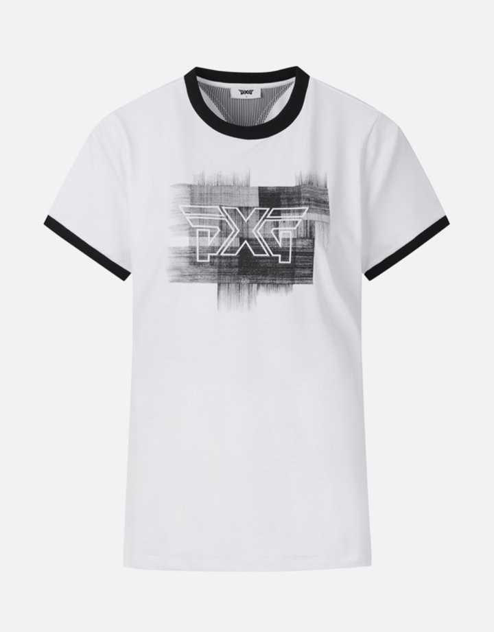 PXG 여성 그래픽 라운드 반팔 티셔츠(2color)