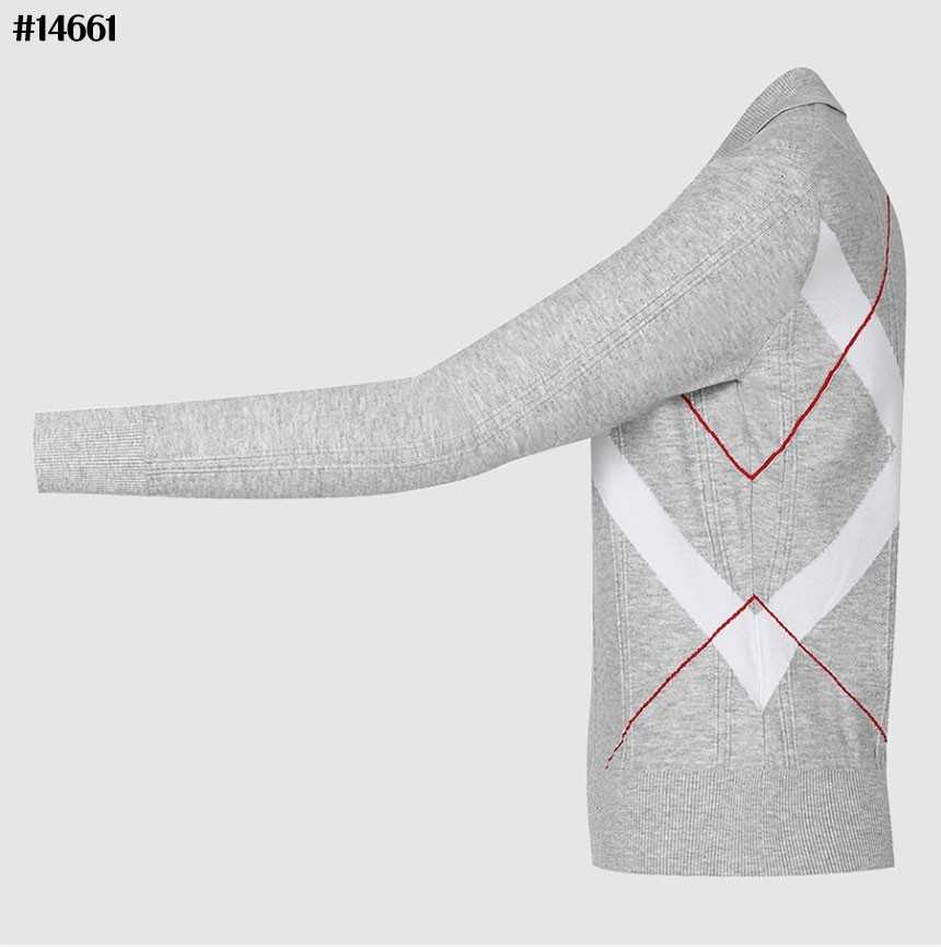 타이틀리스트 여성 아가일 배색 패턴 PK 스웨터(2color)