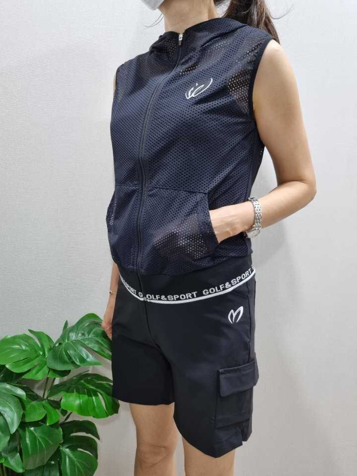 마스터바니 여성 쿨 메쉬 후드베스트(2color)