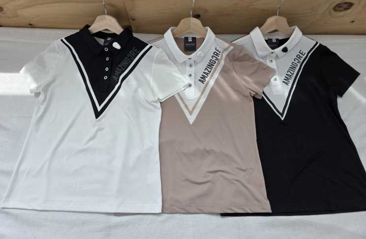 어메이징크리 여성 썸머 V라인 셔츠(3color)