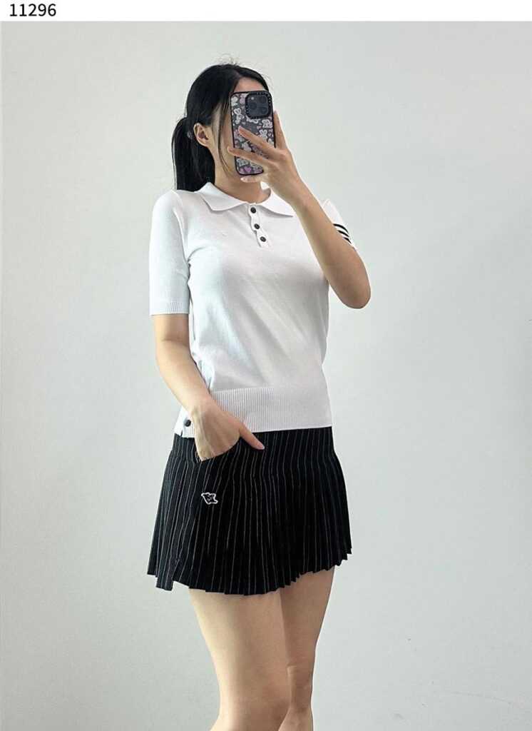 어메이징크리 여성 고스트 폴로 칼라 스웨터(2color)