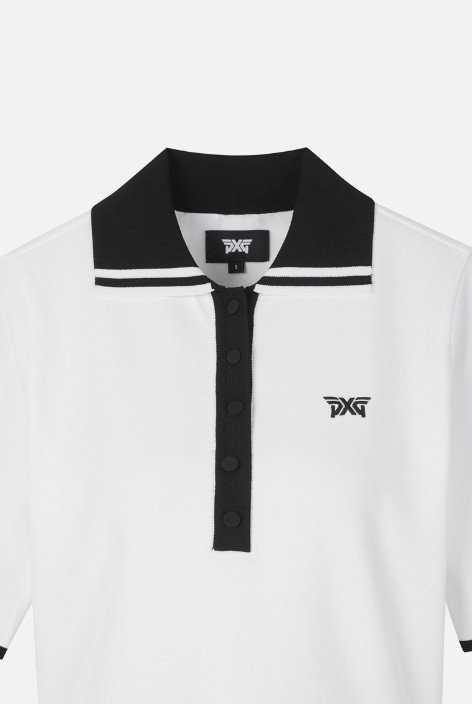 PXG 수입 우먼 미들 슬리브 칼라 스웨터