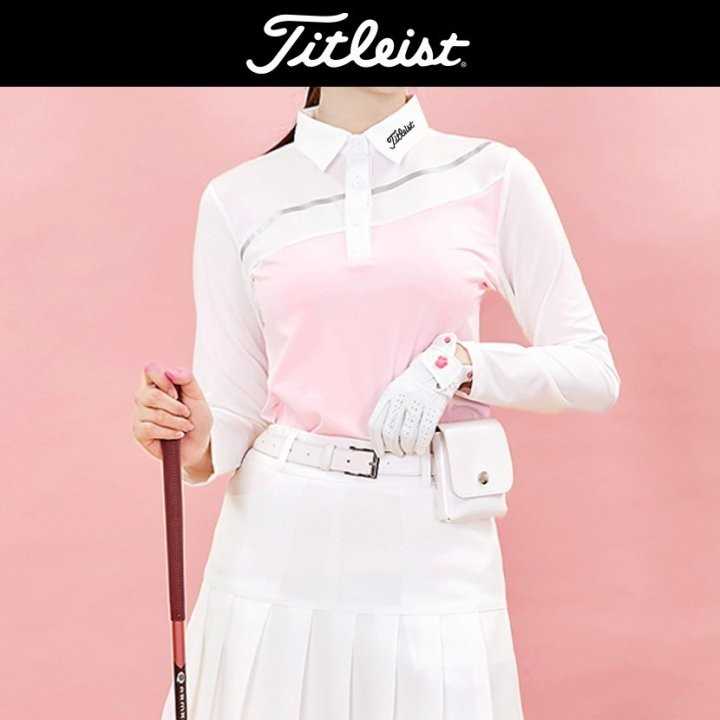 타이틀리스트 여성 한줄사선 긴팔(2color)