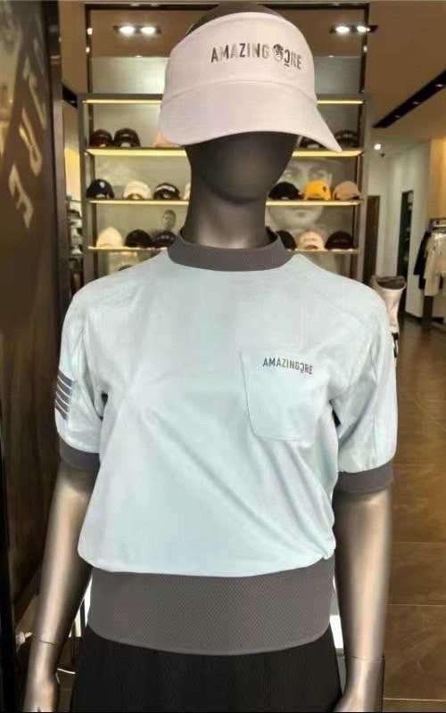어메이징크리 여성 에어서킷 하이브 테크메쉬 티셔츠(2color)