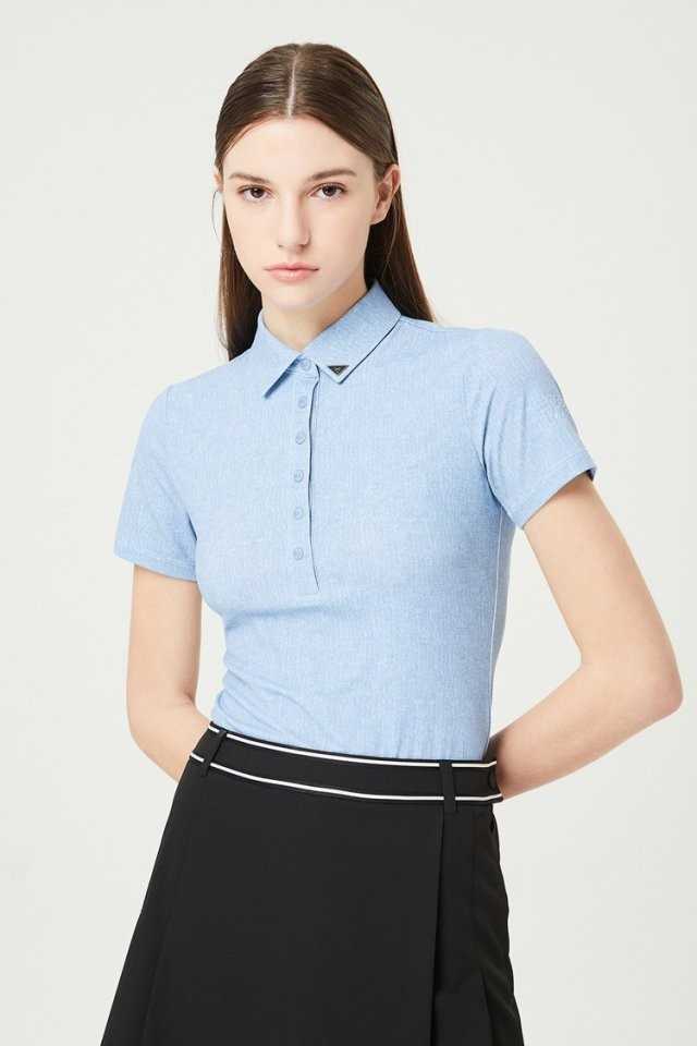 PXG 수입 우먼 여름 베이직 카라 반팔 티셔츠(2color)