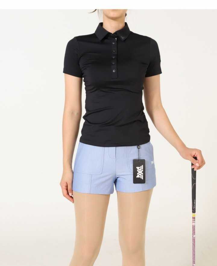 PXG 수입 우먼 여름 베이직 카라 반팔 티셔츠(2color)