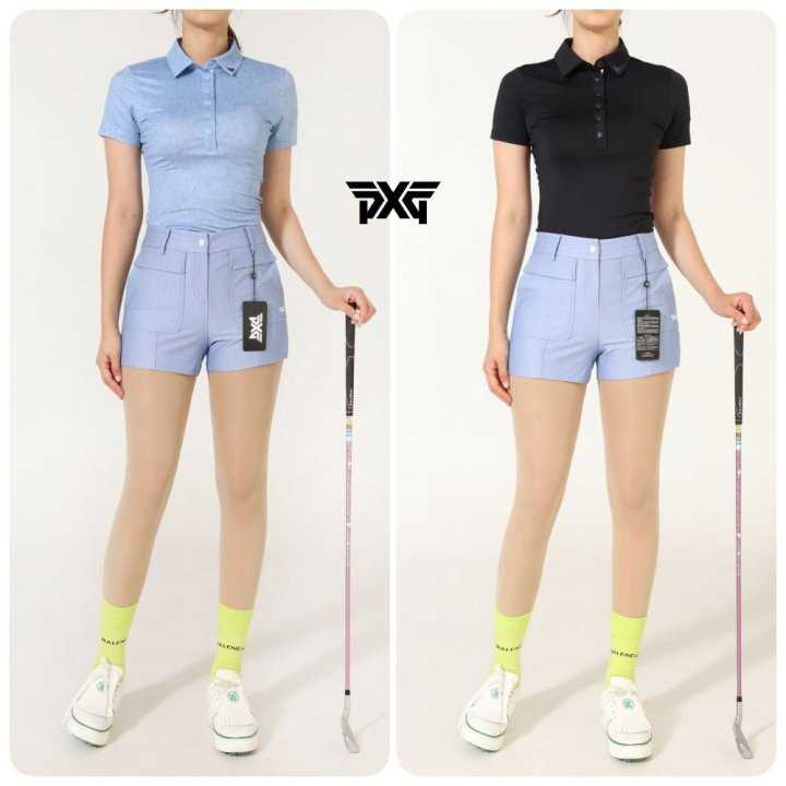 PXG 수입 우먼 여름 베이직 카라 반팔 티셔츠(2color)