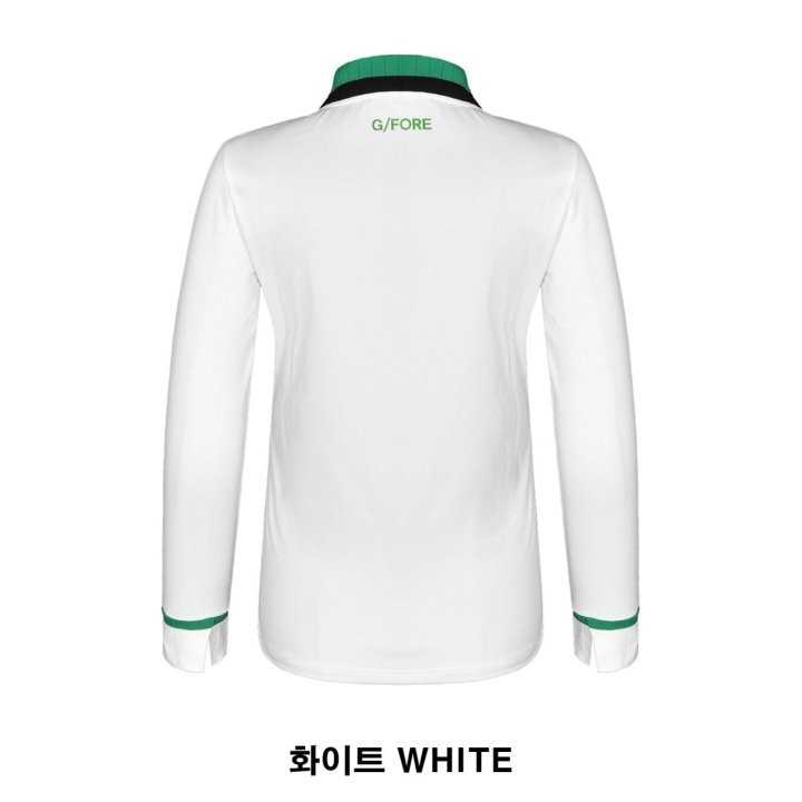 지포어 칼라 피케 긴팔 여성 카라티(2color)