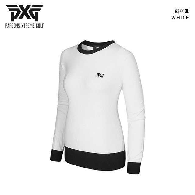 PXG 자수 로고 라운드 여성 니트(2color)