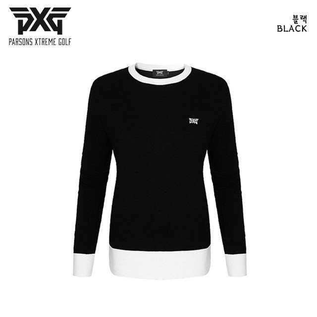 PXG 자수 로고 라운드 여성 니트(2color)