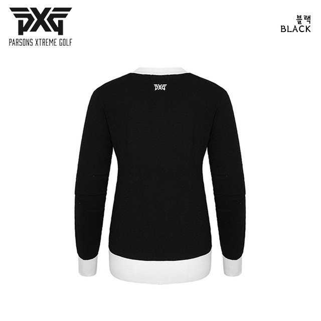 PXG 자수 로고 라운드 여성 니트(2color)