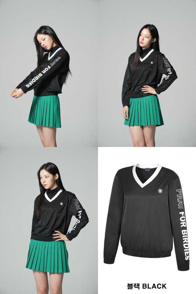 지포어 콘트라스트 브이넥 바람막이(3color)