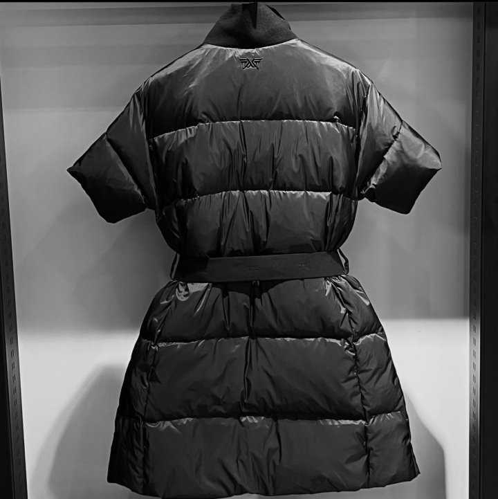 PXG 여성 겨울 하프 슬리브 롱 다운 베스트